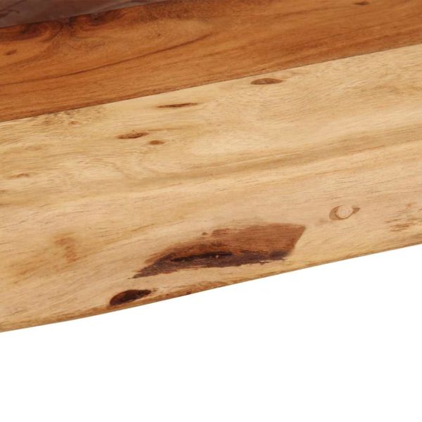 Стенни рафтове, 2 бр, 40x20x3,5 см, акациево дърво масив