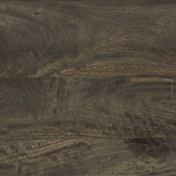 Нощно шкафче, черно, 50x33x60 см, мангово дърво масив