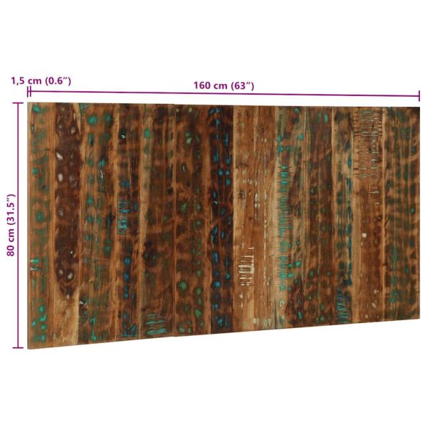 Табла за глава Multicolour 160 cm Масивна дървесина Reclaimed