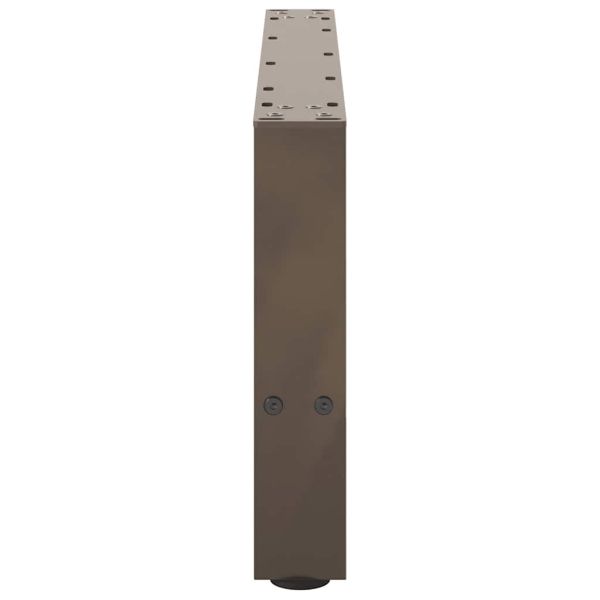Крака за масичка за кафе, естествена стомана, 2 бр., 70 x (30-31) см, стомана