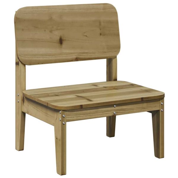 Градински столове 2 бр. 60x52,5x72 cm Импрегнирано дърво Бор
