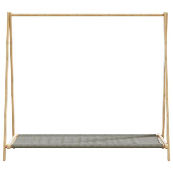 vidaXLL Закачалка за дрехи с рафтове 106x34x102 cm Бамбук