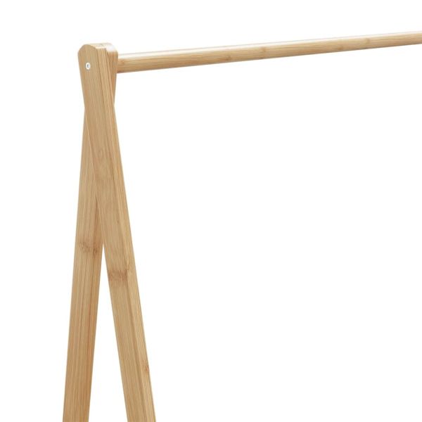 vidaXLL Закачалка за дрехи с рафтове 106x34x102 cm Бамбук