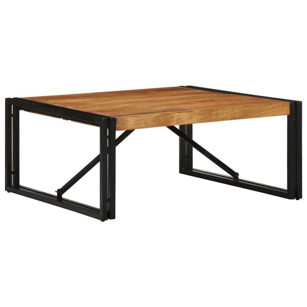 масичка за кафе 80x80x35 cm масивна дървесина акация