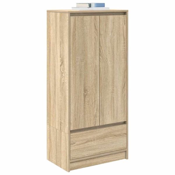 Шкаф с чекмеджета, дъб сонома 55,5x34x119,5 см, инженерно дърво