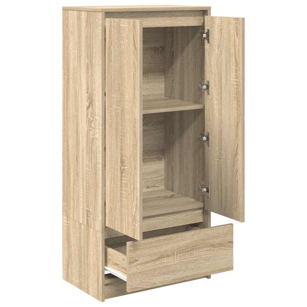 Шкаф с чекмеджета, дъб сонома 55,5x34x119,5 см, инженерно дърво