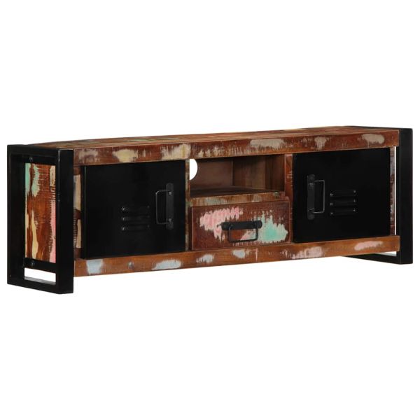 TV шкаф 100x30x35 cm Масивна дървесина Възстановена