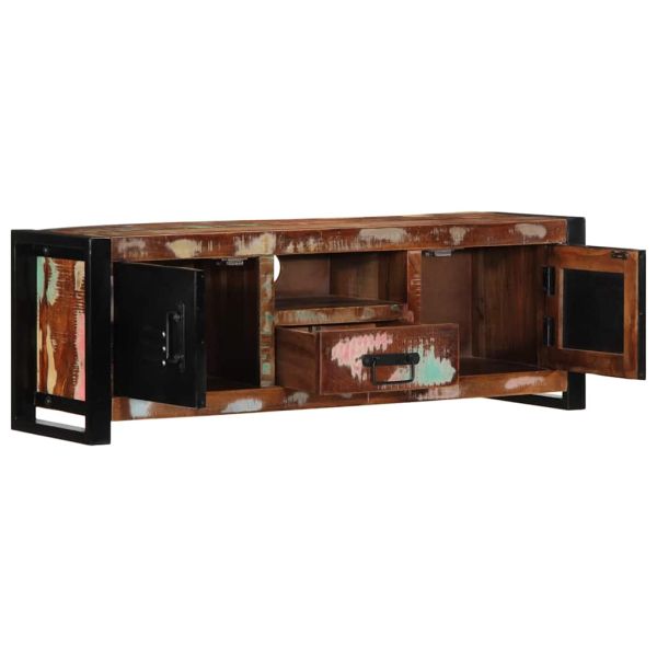TV шкаф 100x30x35 cm Масивна дървесина Възстановена