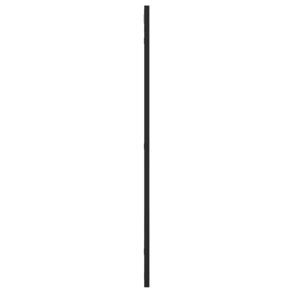 Стенно огледало, черно, 50x80 см, правоъгълно, желязо
