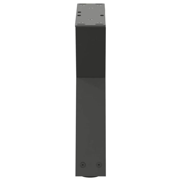 Крака за масичка за кафе, 2 бр., антрацит, 40x(30-31,3) см, стомана
