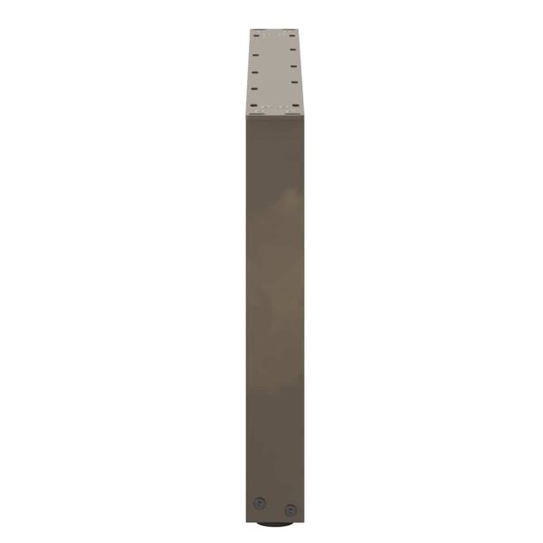 Крака за масичка за кафе, U-образни, 2 бр., естествена стомана, 60 x (42-43) см, стомана
