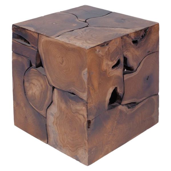 Табуретки 4 бр., кафяви, 40x40x45 см, тиково дърво масив