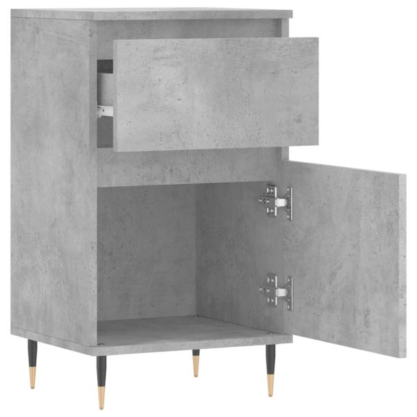 Бюфети 2 бр бетонно сив 40x35x70 см инженерно дърво