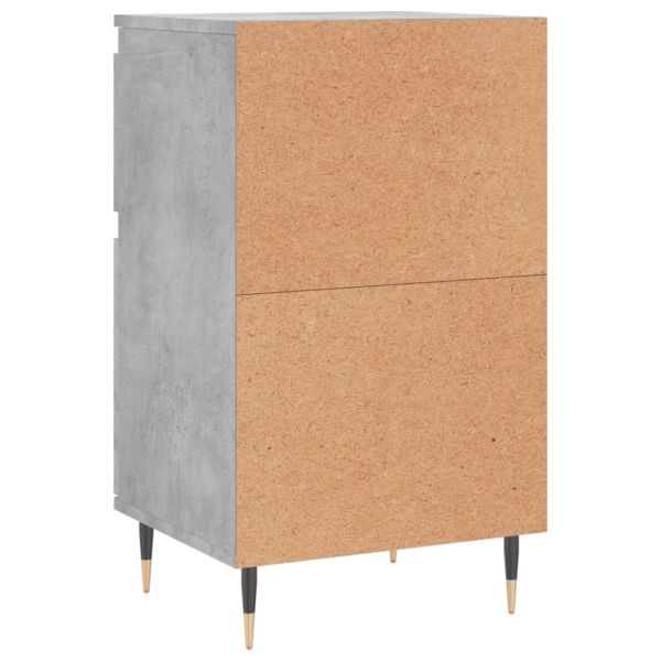 Бюфети 2 бр бетонно сив 40x35x70 см инженерно дърво