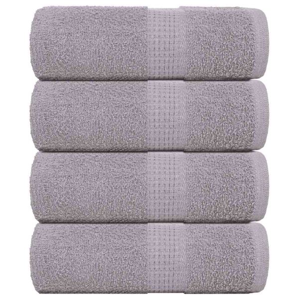 Кърпи за гости FROGN 4 бр. сиви 30x50 см 360 г/м²