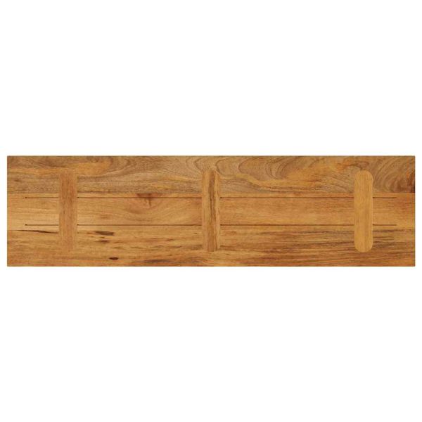 Плот за маса 100x20x3,8 см, правоъгълен, масивна дървесина, цвят манго