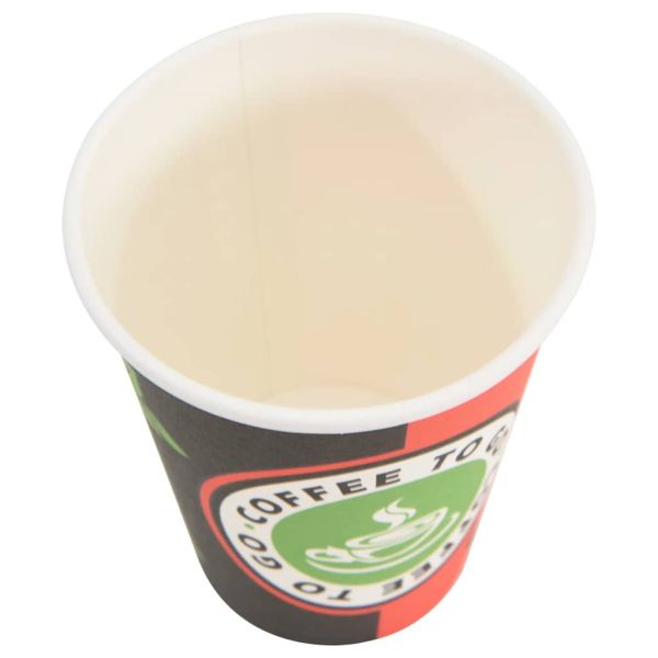 Хартиени чаши за кафе 1000 бр. 12 oz 300 мл червени и черни