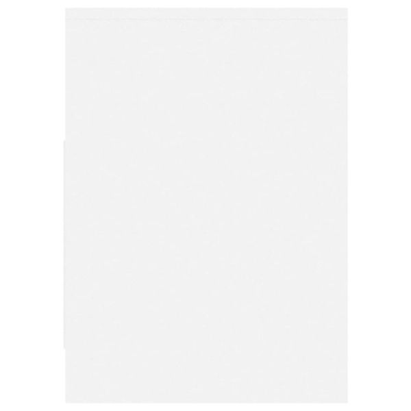 ТВ шкаф, бял, 102x37,5x52,5 см, инженерно дърво
