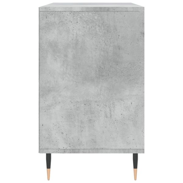 Шкаф за обувки, бетонно сив, 102x36x60 см, инженерно дърво