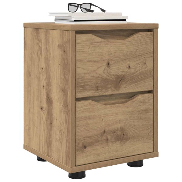 Нощно шкафче Дъб 30,5 x 30 x 43 см Инженерно дърво