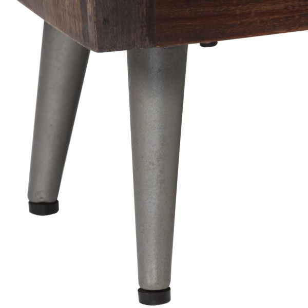 Нощно шкафче, регенерирано дърво, 40х30х50 см