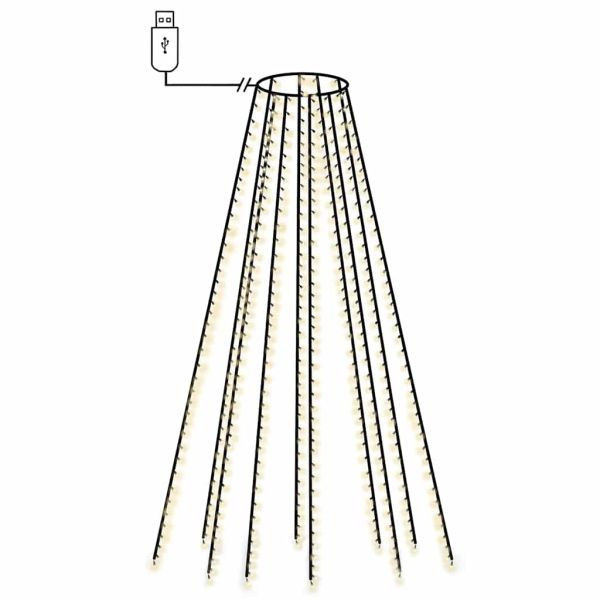 Коледни лампички мрежа с 400 LED 400 см