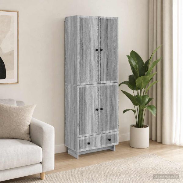 Комплект шкафове 2 pcs Сив Сонома 66 х 34,5 х 95 см