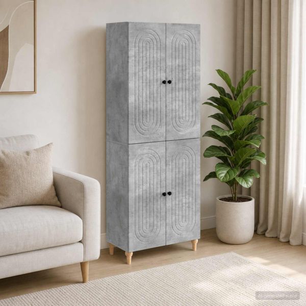 Комплект шкафове 2 pcs 66 x 34,5 x 90 см Инженерна дървесина