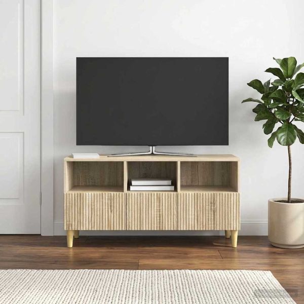 ТВ шкаф Дъб сонома 102 x 34,5 x 50 см Инженерна дървесина