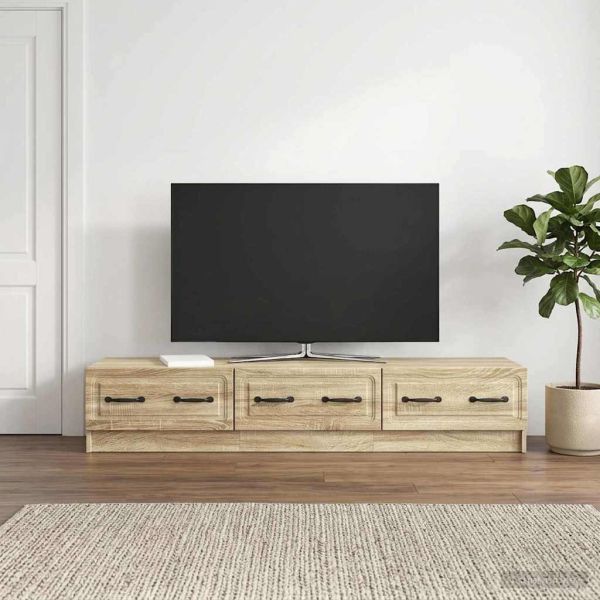 ТВ шкаф Дъб сонома 147 x 34,5 x 27 см Инженерна дървесина