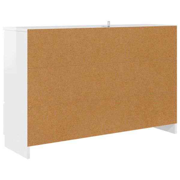 Служебен шкаф Лъскаво бяло 100 x 30 x 65,6 Инженерно дърво
