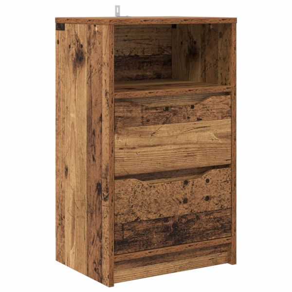 Нощно шкафче Старо дърво 40 x 30 x 467 см Инженерно дърво
