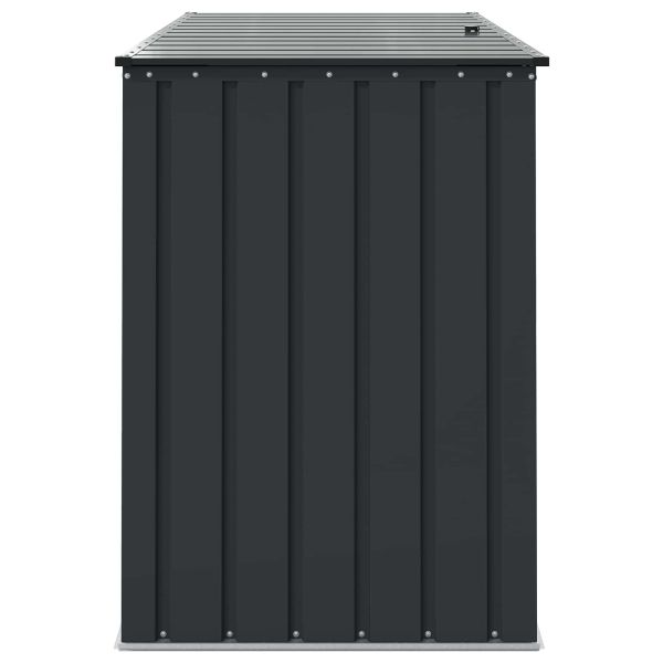 Кутия за съхранение в градината Черно 151,5 x 82 x 110,5 см