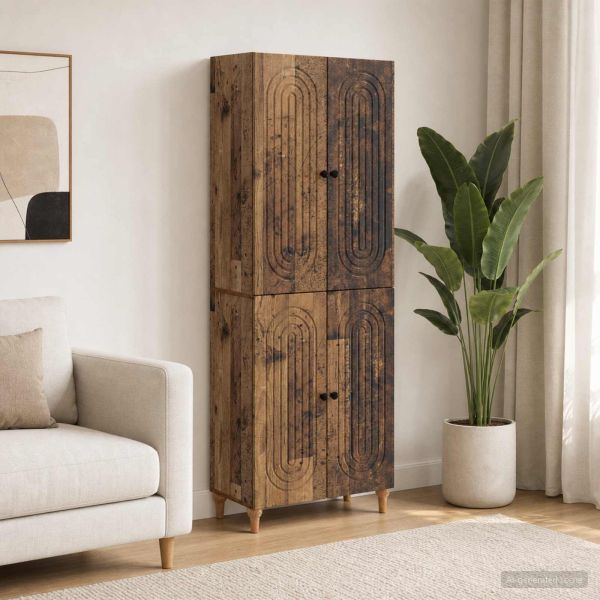 Комплект шкафове 2 pcs 66 x 34,5 x 90 см Инженерна дървесина