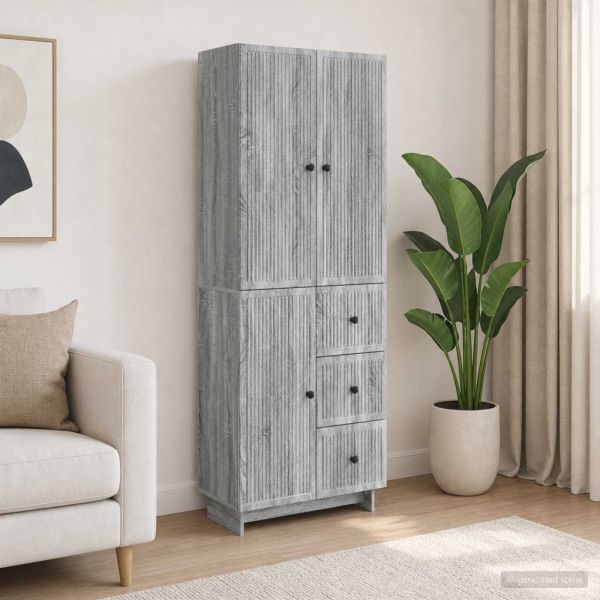 Комплект шкафове 2 pcs 66 x 34,5 x 90 см Инженерна дървесина