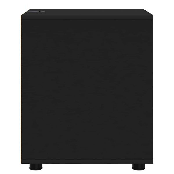Шкаф за съхранение Черно 40 x 48 x 57 см Инженерно дърво
