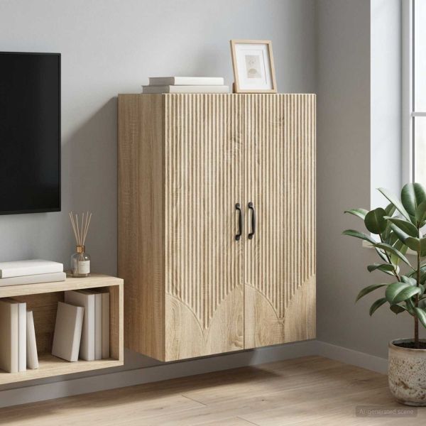 Стенно шкафче Дъб сонома 66 x 34,5 x 90 см Инженерна дървесина