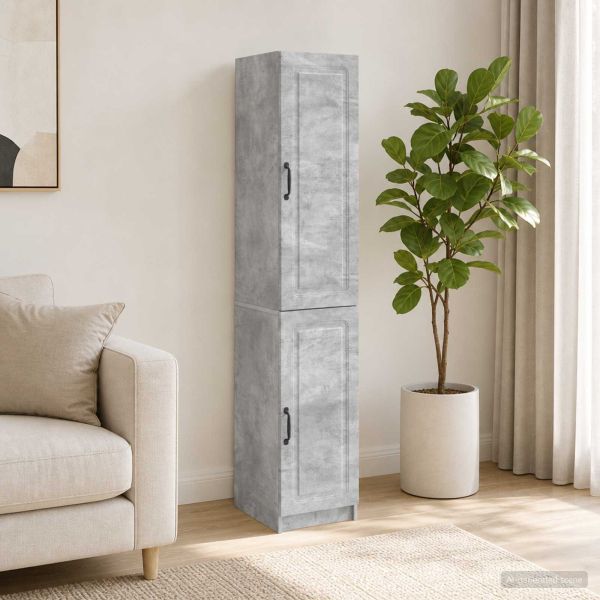 Комплект шкафове 2 pcs Бетонно сиво Инженерна дървесина