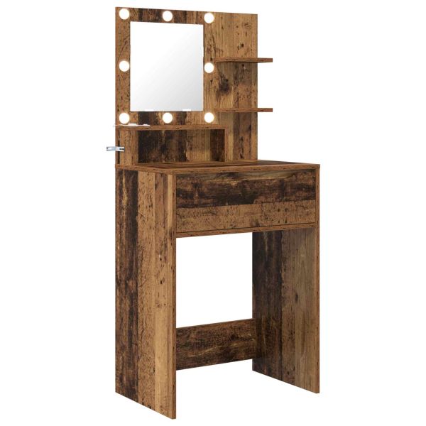 Тоалетки за спалня с чекмедже Старо дърво 80 x 39,6 x 135 см