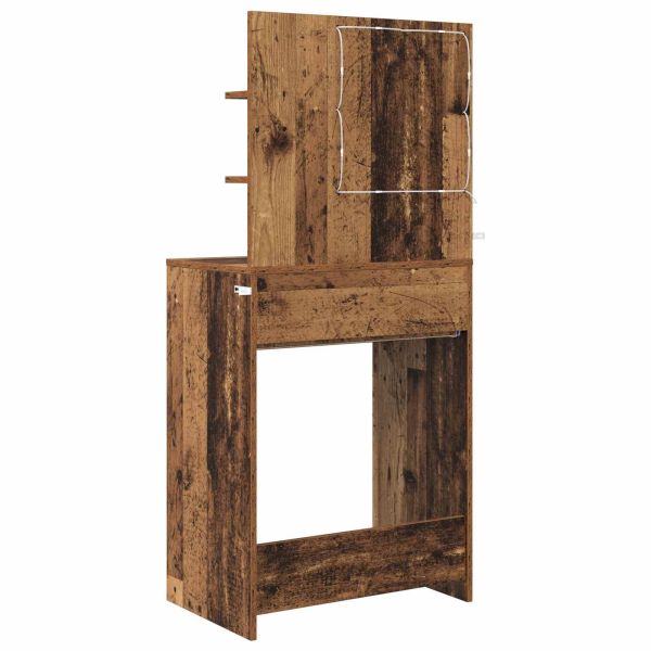 Тоалетки за спалня с чекмедже Старо дърво 80 x 39,6 x 135 см