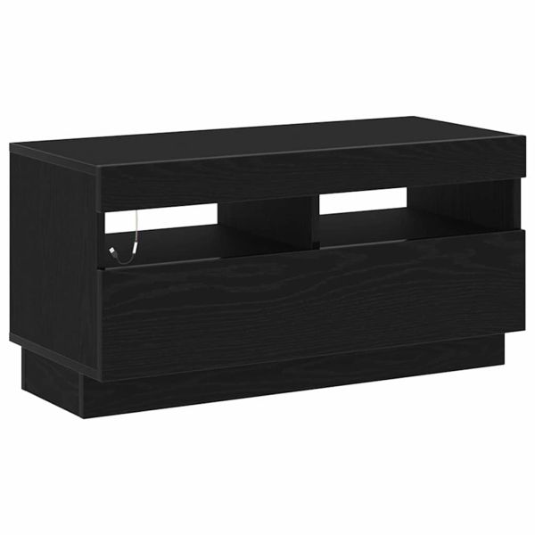 Комплект ТВ шкаф 3 pcs Черно 260 x 35 x 40 см Инженерно дърво