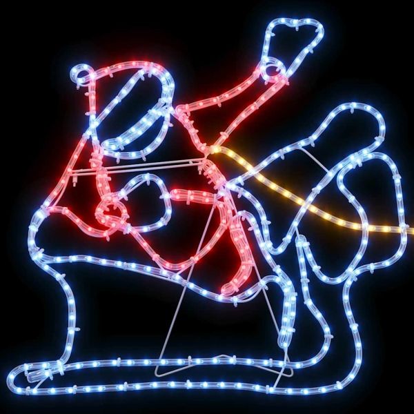 Коледна Декорация LED светодиода Многоцветен 69 x 79 см ПВЦ