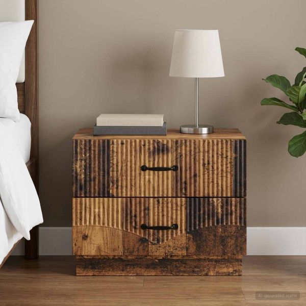 Нощен шкаф Старо дърво 62 x 34,5 x 44,5 см Инженерна дървесина