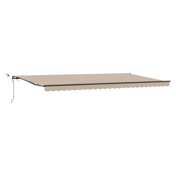 Прибираща се тента Бежово 600 × 300 cm Полиестер