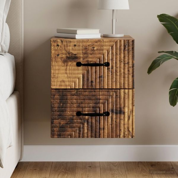 Спален шкаф с монтаж на стена Старо дърво 34,5 x 33 x 40 см