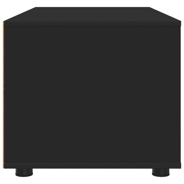 ТВ шкаф с чекмедже Черно 100 x 48 x 43 см Инженерно дърво