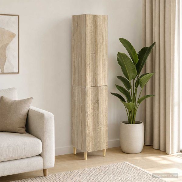 Комплект шкафове 2 pcs 33 x 34,5 x 90 см Инженерна дървесина