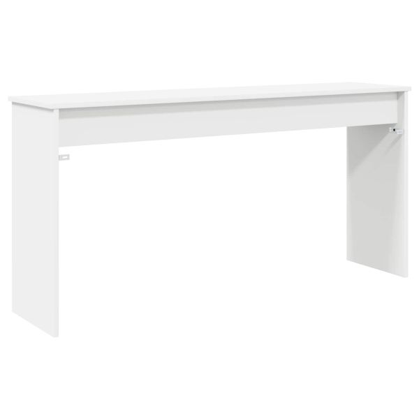 Стойка за клавиатура Бяло 130 x 32 x 64 см Инженерно дърво