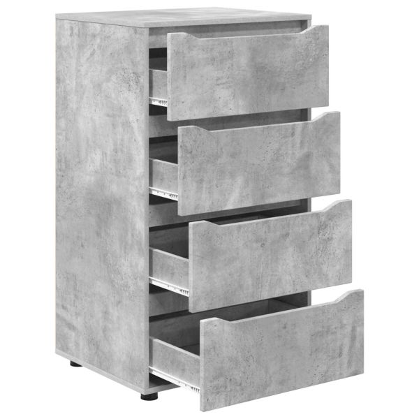 Шкафове за съхранение Циментено сиво 60 x 48 x 105 см