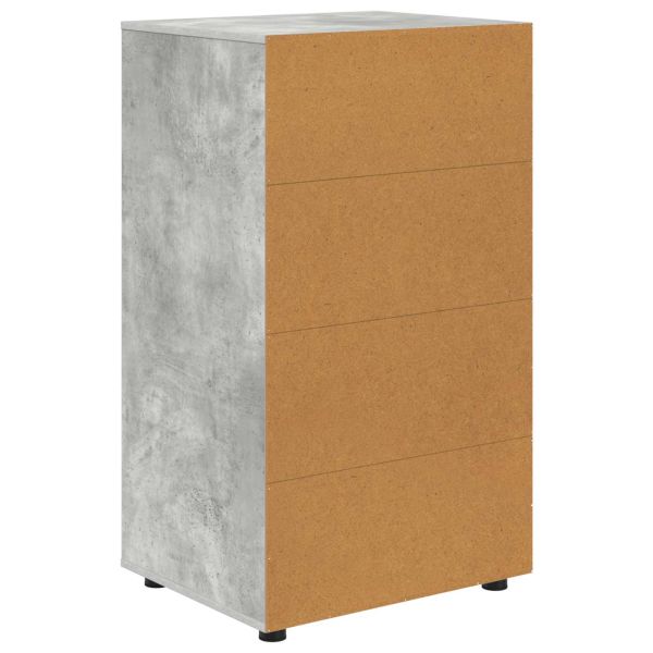 Шкафове за съхранение Циментено сиво 60 x 48 x 105 см